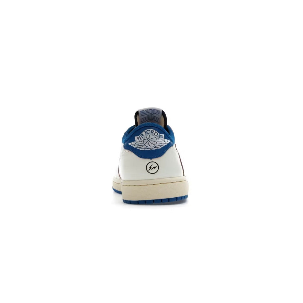AJ1 Rétro Low OG SP Fragment x Travis Scott Sail Bleu Militaire