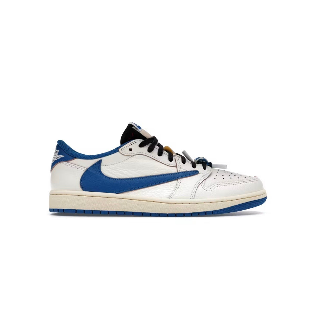 AJ1 Rétro Low OG SP Fragment x Travis Scott Sail Bleu Militaire