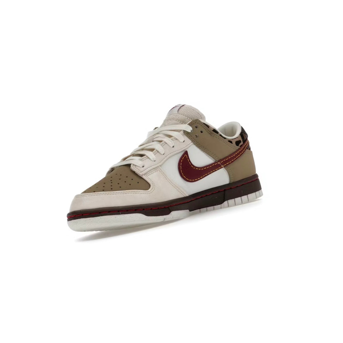 Dunk Low Retro Khaki Team Red Pearl White
