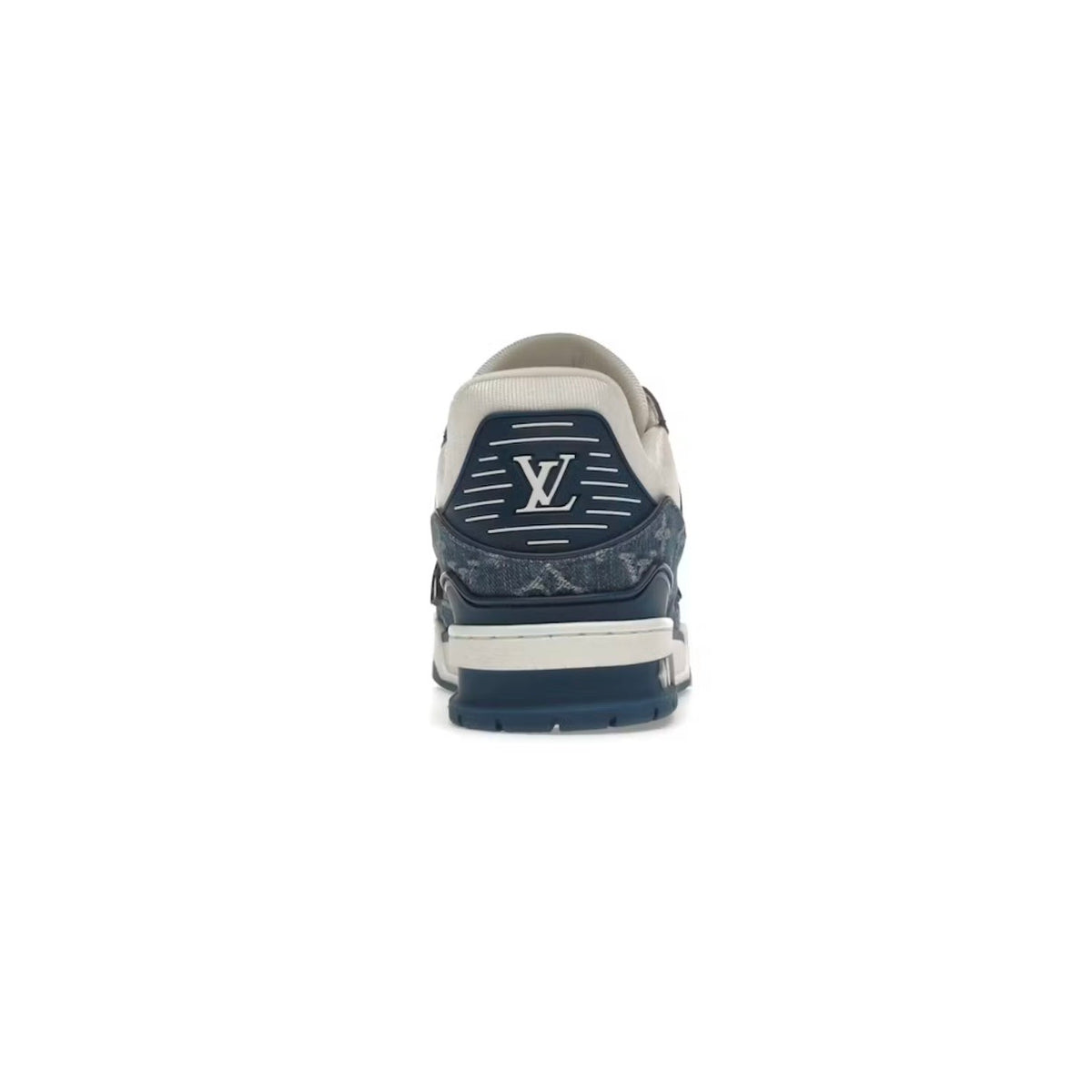 LV Trainer Monogramme Denim Blanc / Bleu