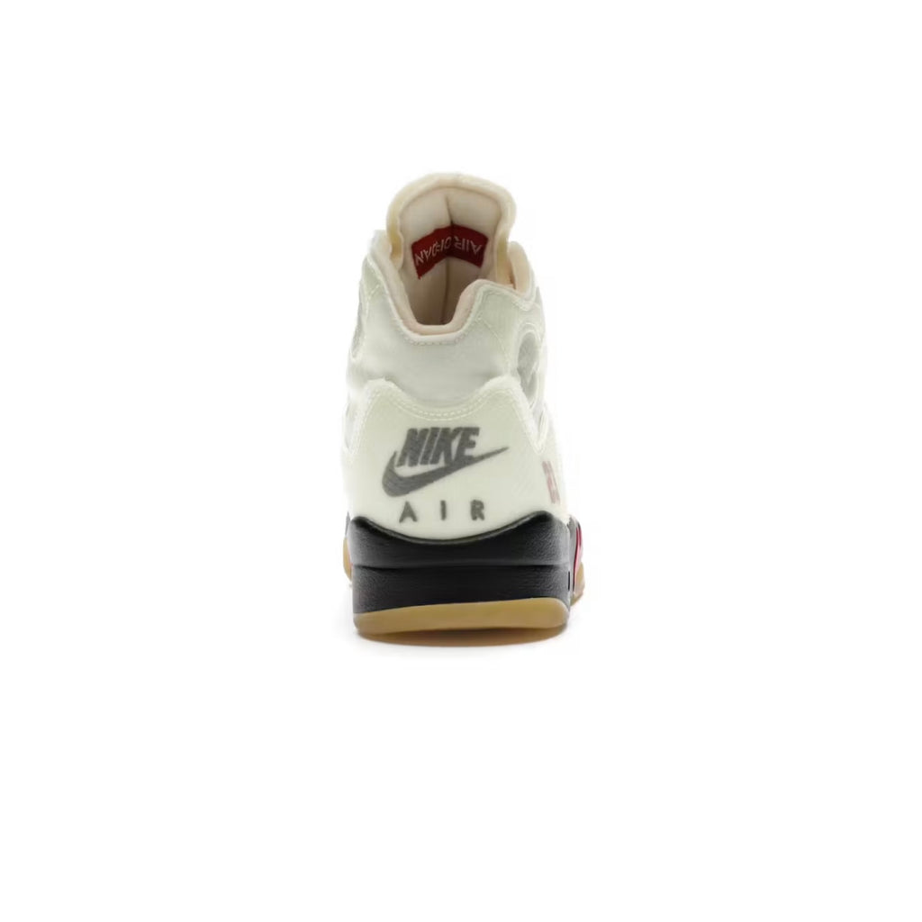 J5 Rétro Virgil Abloh Coloris Blanc Cassé