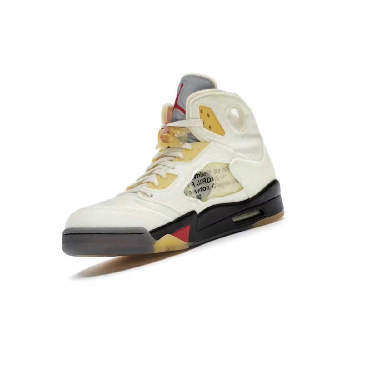 J5 Rétro Virgil Abloh Coloris Blanc Cassé